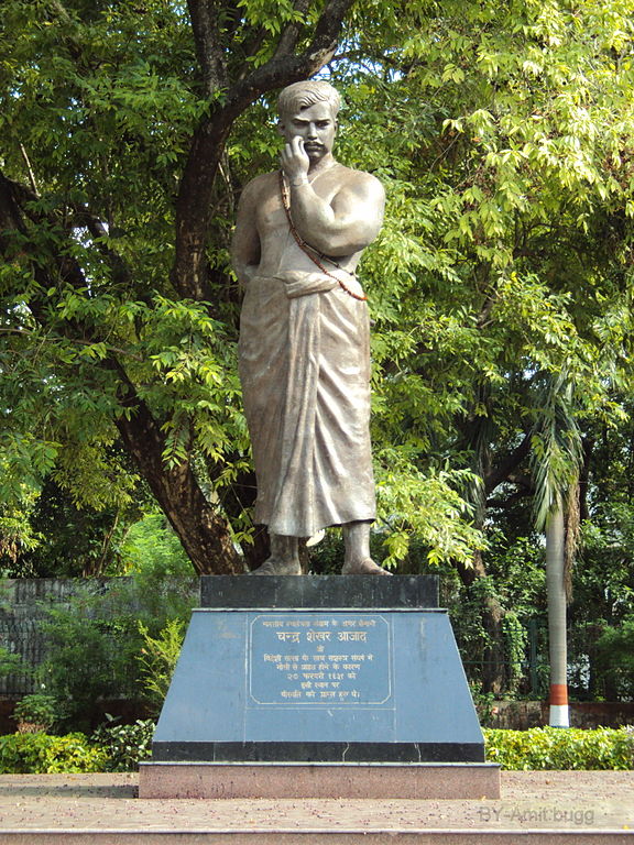 Chandrashekhar Azad Biography- Statue of Azad