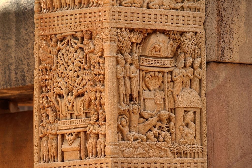 Rituals performed during reign of Ashoka sculpted in stone