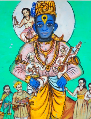 पंढरपुर में भगवान विठ्ठल का चित्र