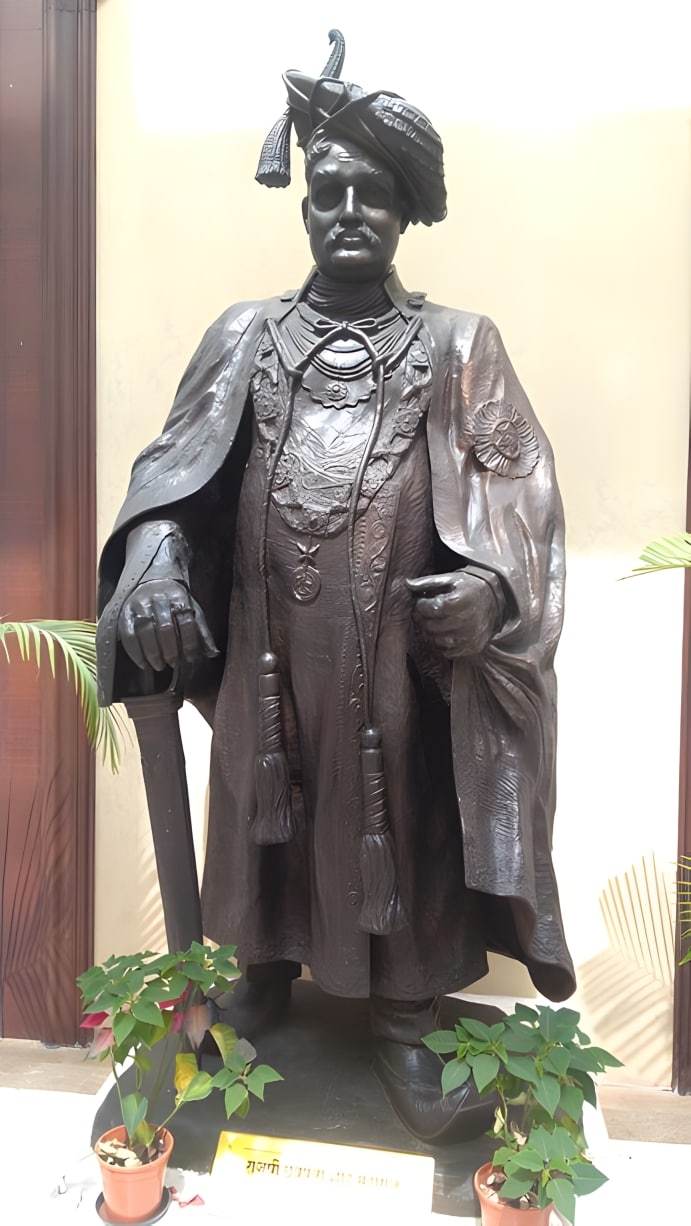 Rajarshi Shahuji Maharaj Statue at Maharashtra Sadan in New Delhi